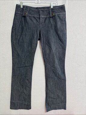 Tyte Jeans 90’s Low Rise Dark Gray Wide-Leg Jeans with Button Waist